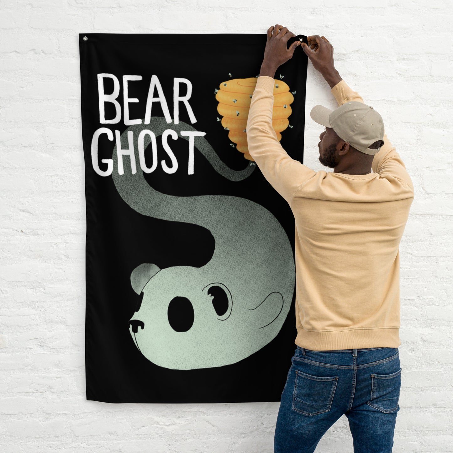 Bear Ghost - Bear Hive Flag