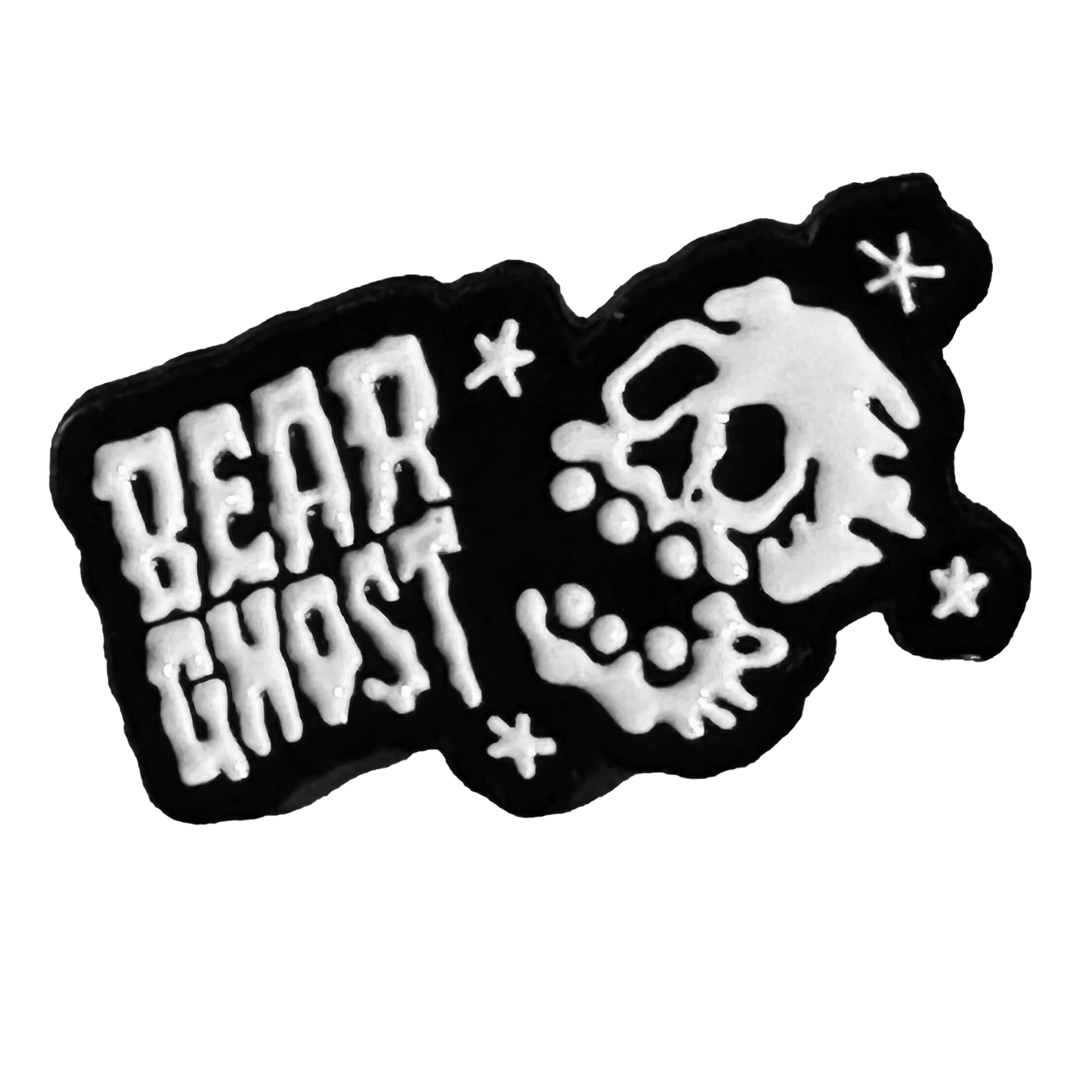 Bear Ghost Skull Logo Enamel Pin