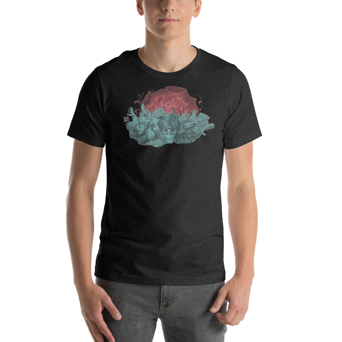 Bear Ghost Heavy News T-shirt