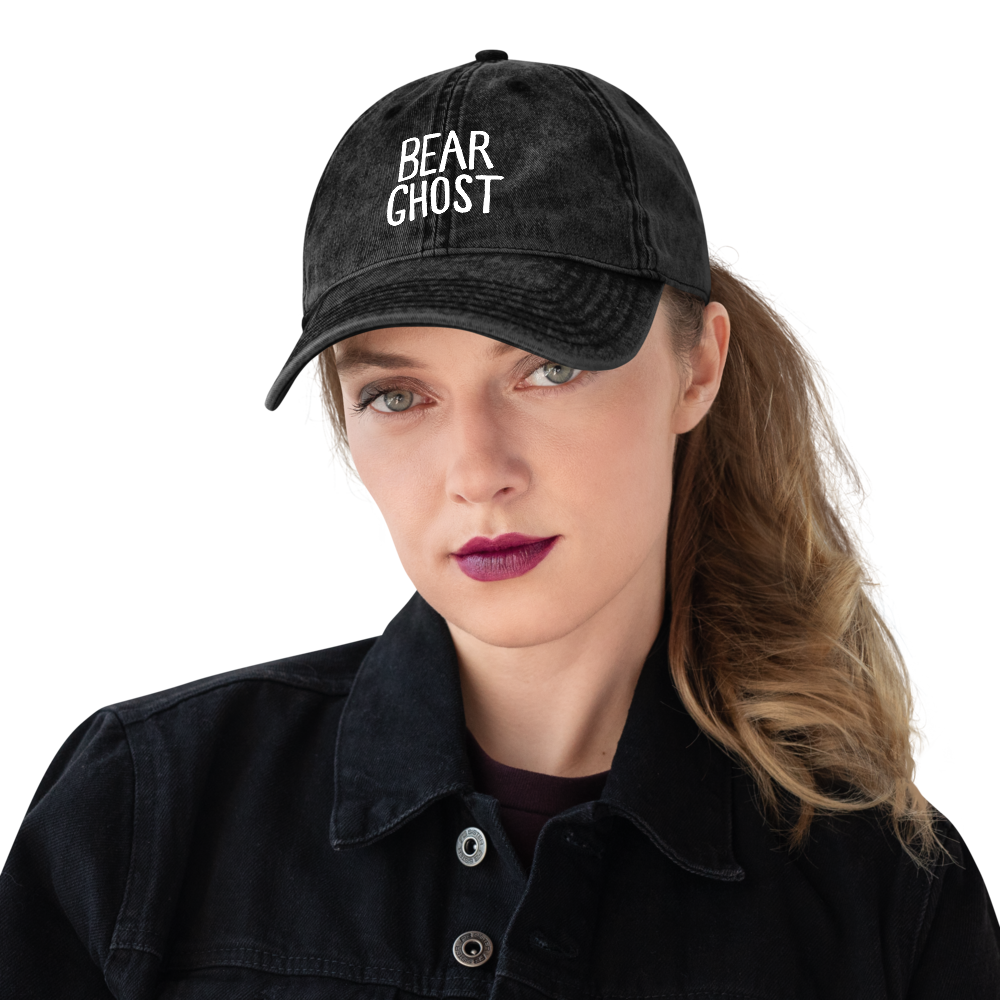 Bear Ghost Denim Dad Hat