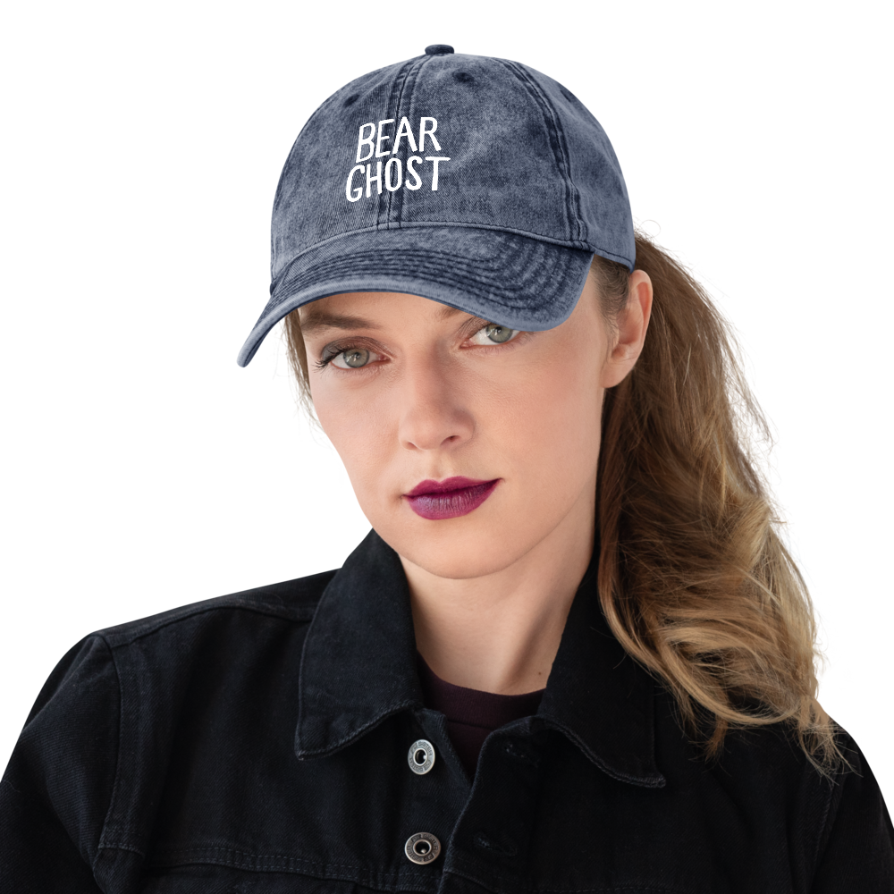 Bear Ghost Denim Dad Hat