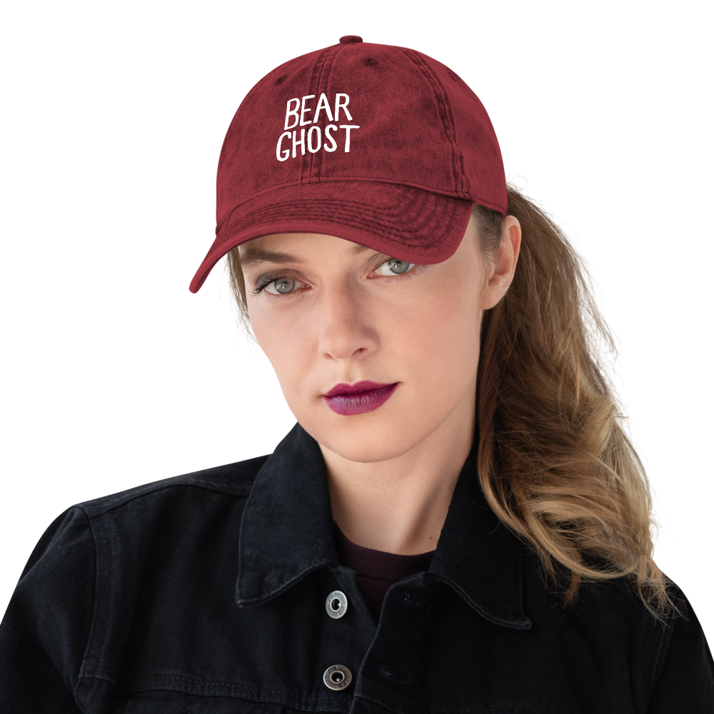 Bear Ghost Denim Dad Hat