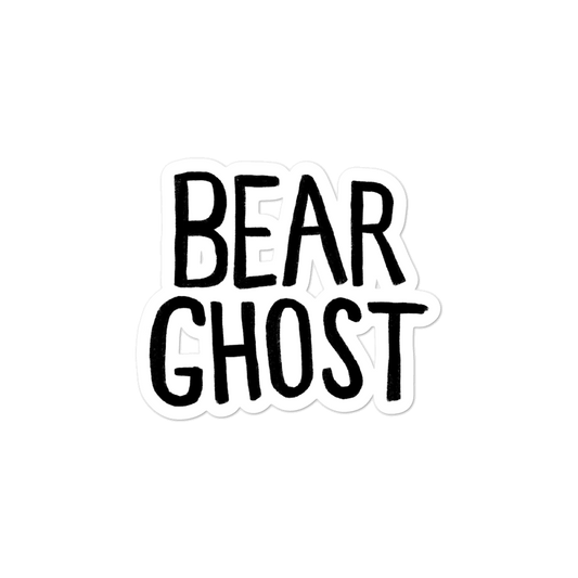 Bear Ghost Logo Sticker