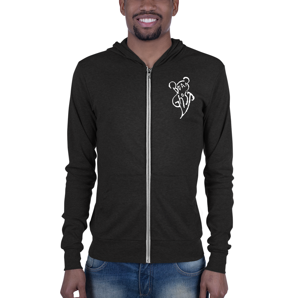 Bear Ghost Bear Zip Up Hoodie