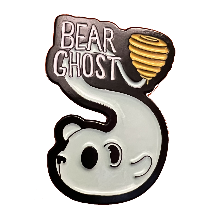 Bear Ghost Hive Logo Enamel Pin