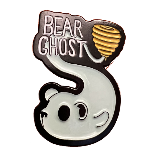 Bear Ghost Hive Logo Enamel Pin