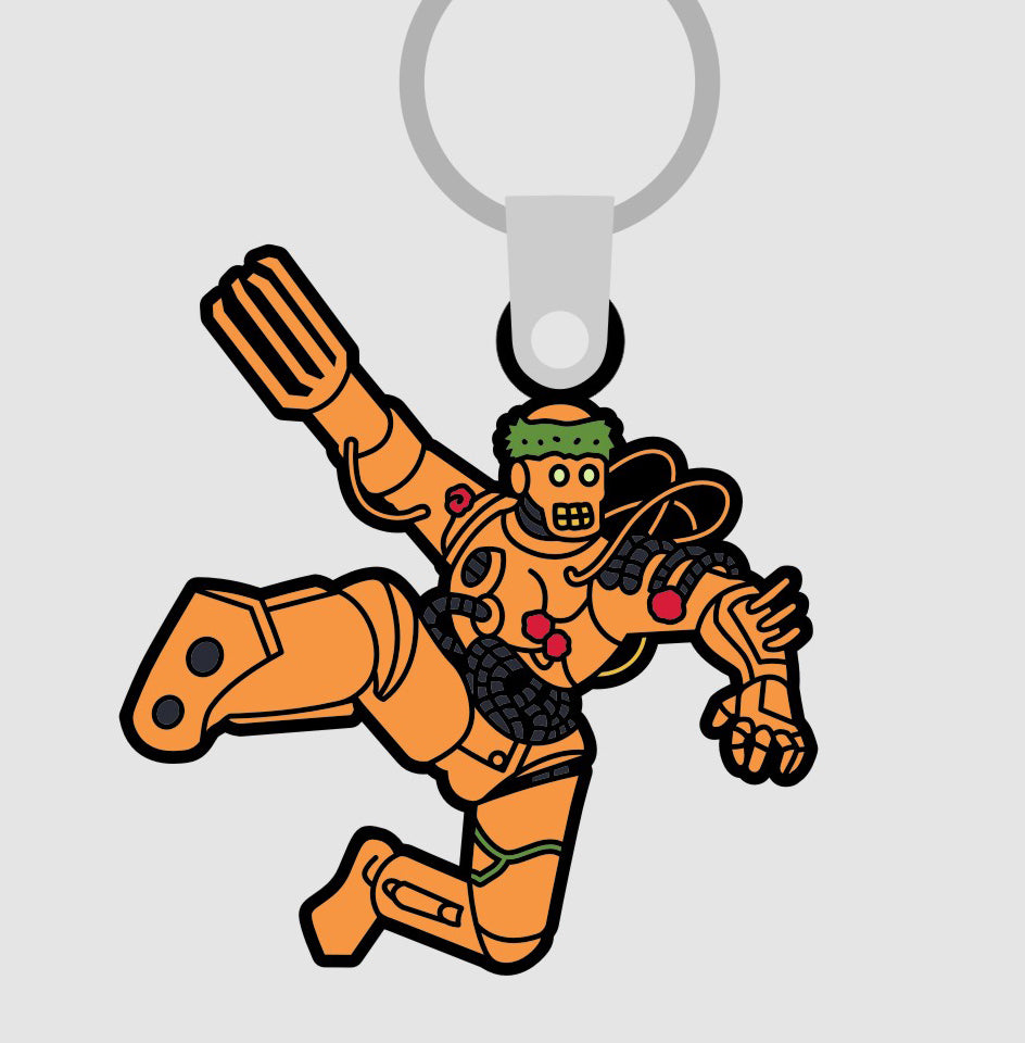 Bear Ghost Tiny Hitman Hurdle Key Chain