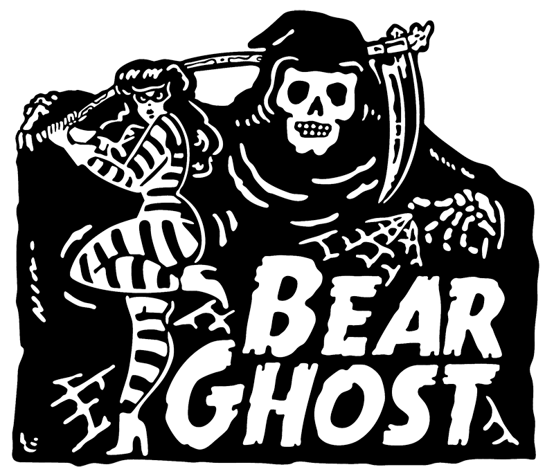Bear Ghost Reaper Enamel Pin