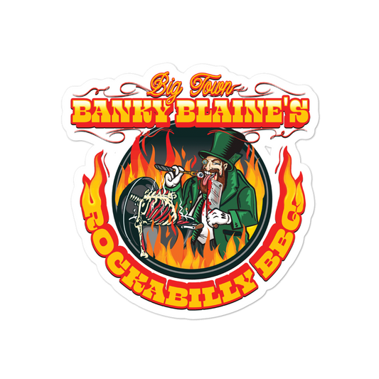 Big Town Banky Blaine's Rockabilly BBQ Sticker