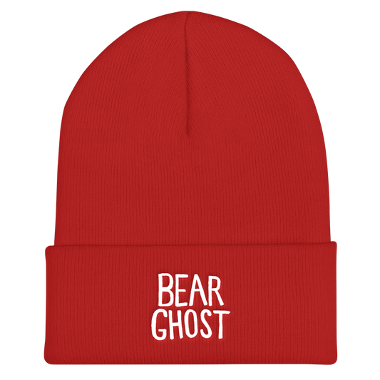 Bear Ghost Logo Cuffed Beanie