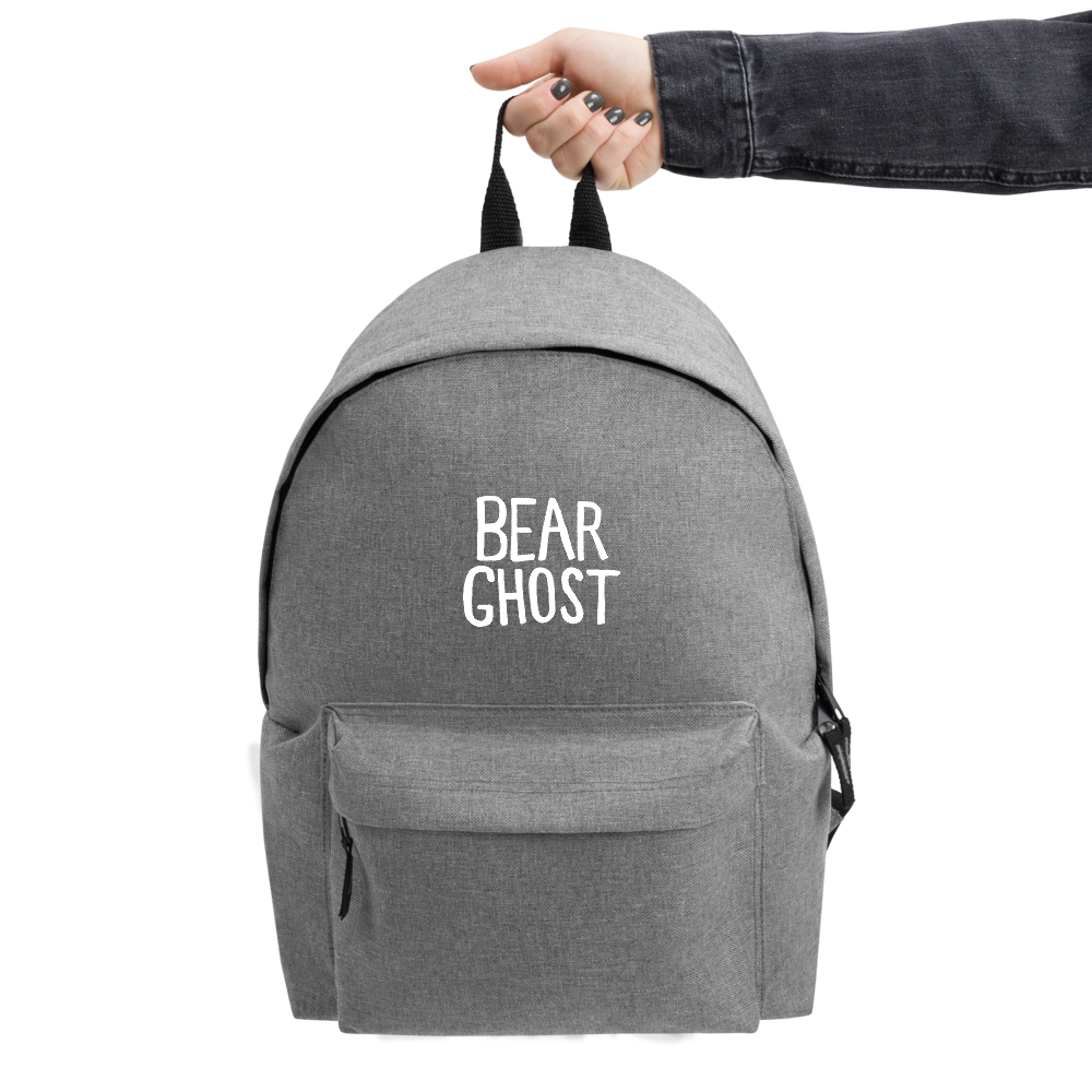 Bear Ghost Logo Embroidered Backpack