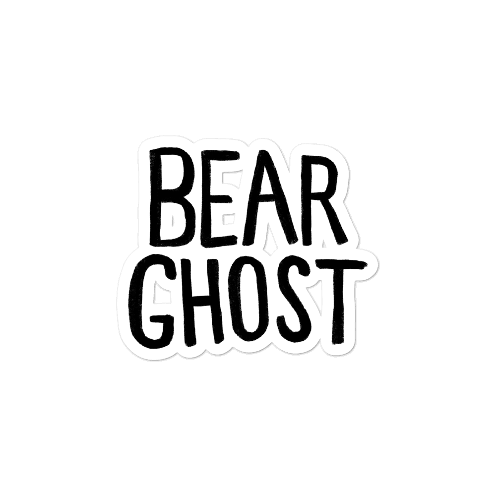 Bear Ghost Logo Sticker