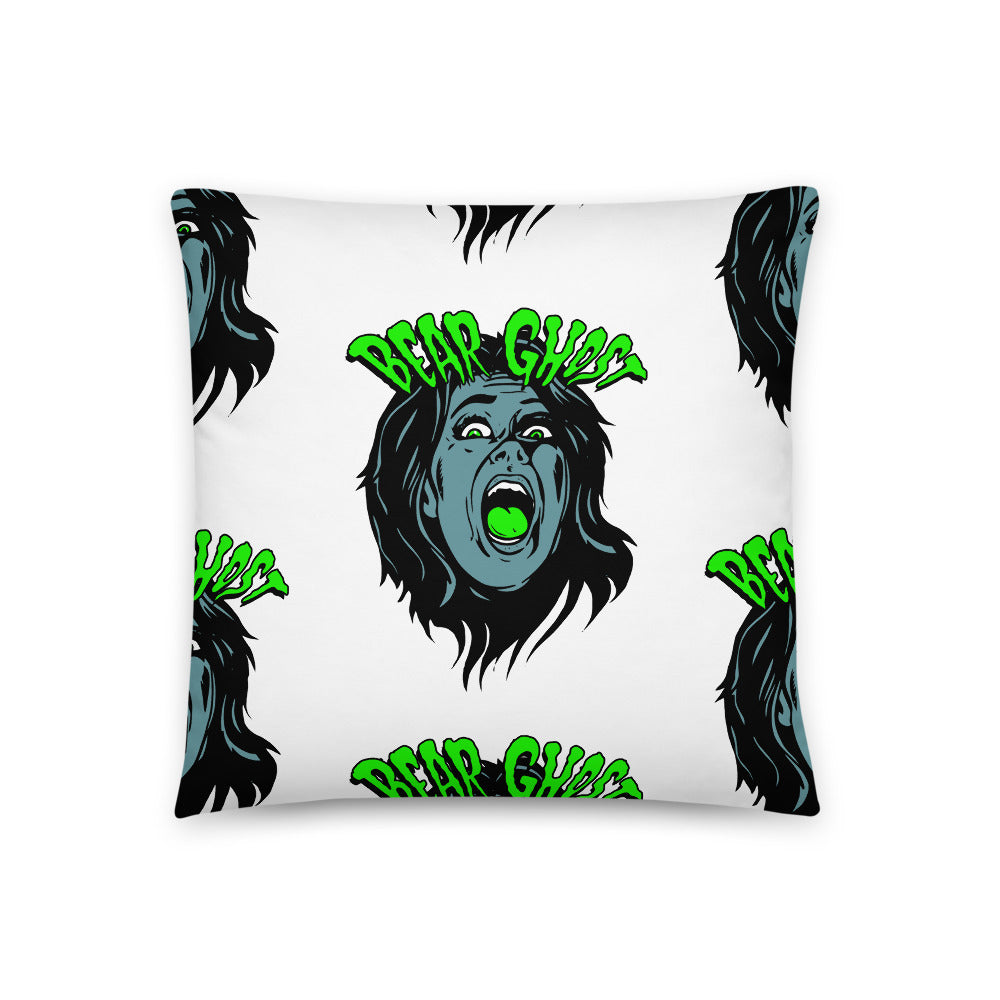 Bear Ghost Scream Pillow