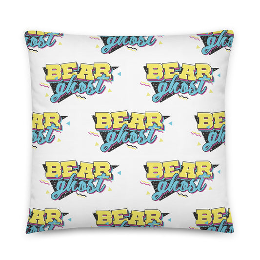 Bear Ghost 90's Logo Pillow